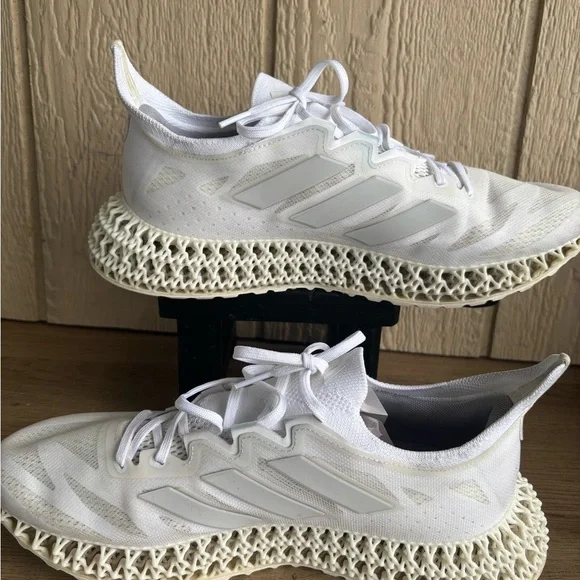Adidas Men's White 4D Sneakers - Picture 3 of 10